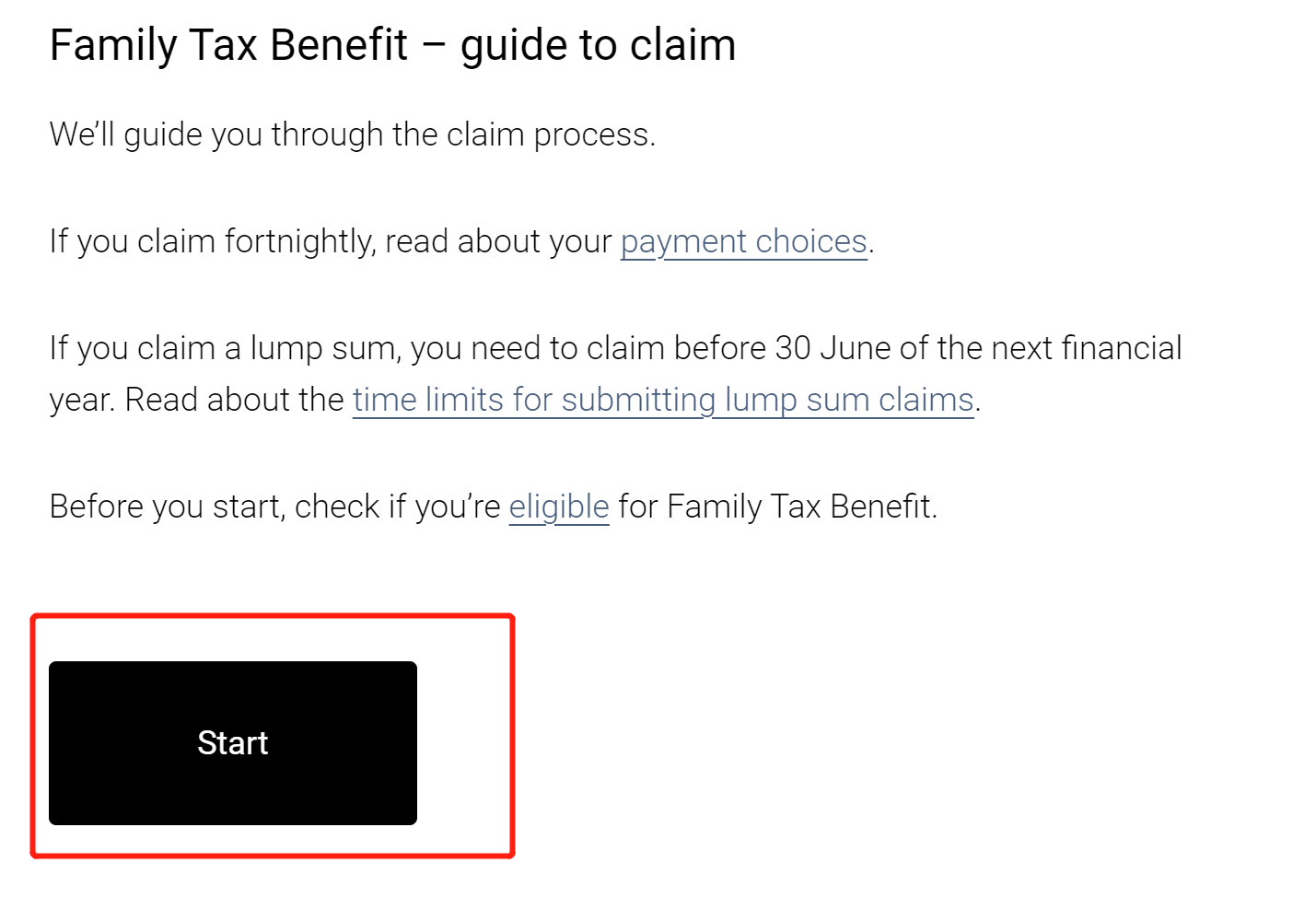 claim Family Tax Benefit