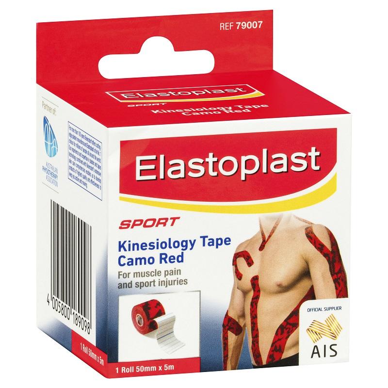 Elastoplast Sport Kinesiology Tape Camo Red 50mm x 5m 澳洲生活网