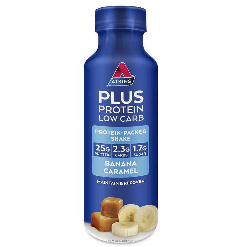 Atkins Plus Protein Low Carb Ready To Drink Shake (Banana Caramel