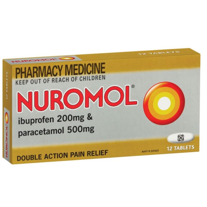 Nuromol Tab x 12 (Paracetamol and Ibuprofen) 澳洲生活网