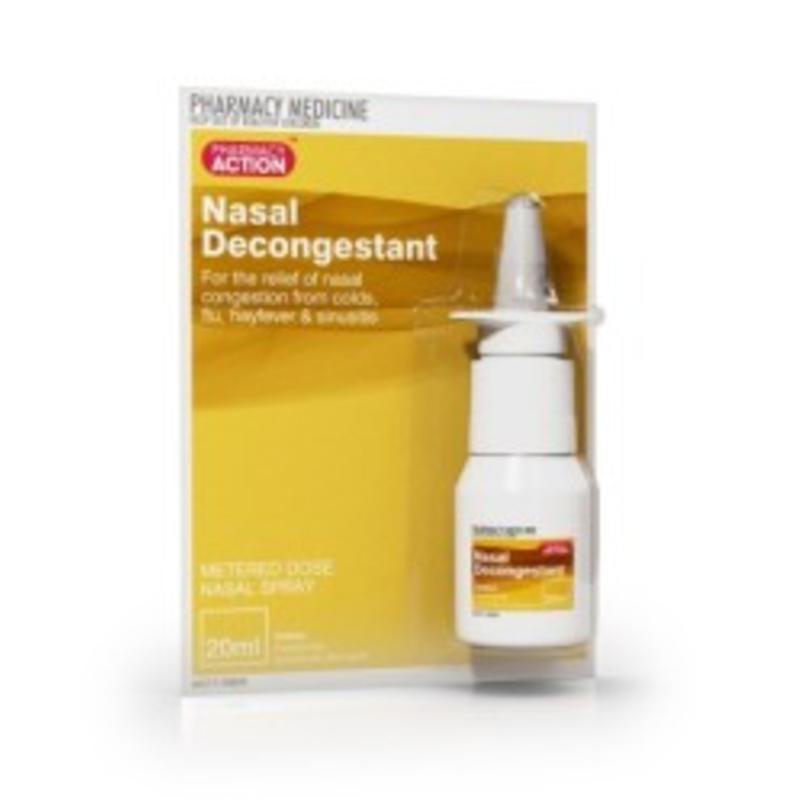 Pharmacy Action Nasal Decongestant Spray 20ml (Generic for Sudafed