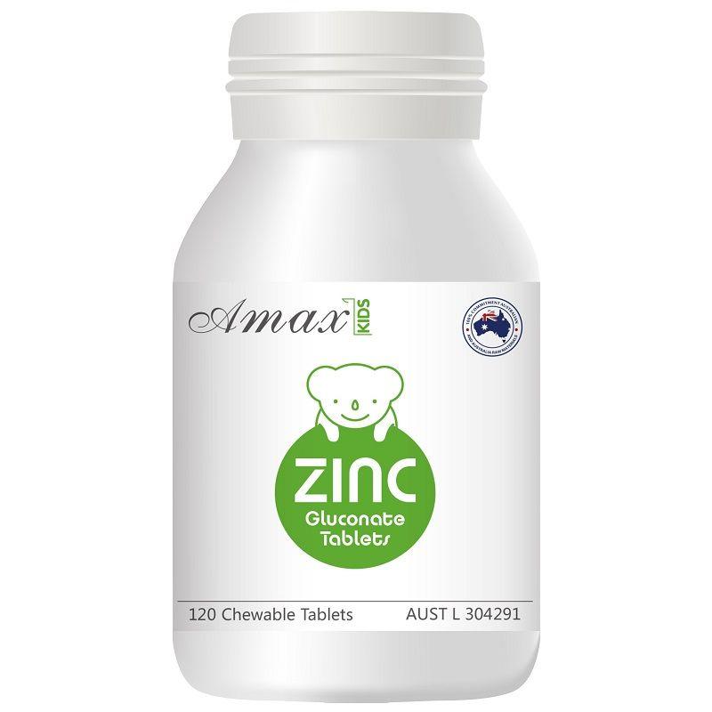 Amax Kids Zinc Glutonate Chewable Tab X 120 澳洲生活网