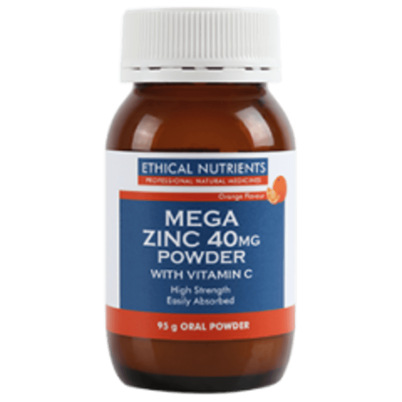 Ethical Nutrients Mega Zinc Powder 40mg (Orange) 95g 澳洲生活网